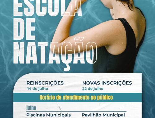Inscrições abertas – Escola de Natação 2025/2026
