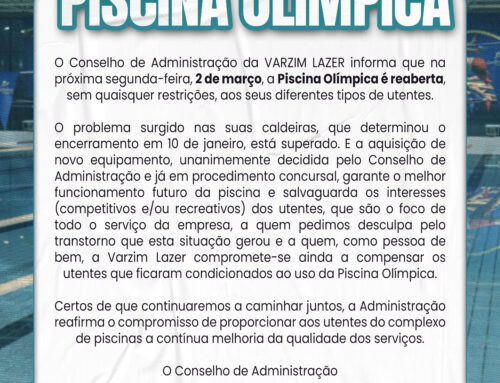 Reabetura da Piscina Olímpica